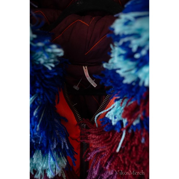 Free People Multicolor Fuzzy Jacket - Picture 7 of 9